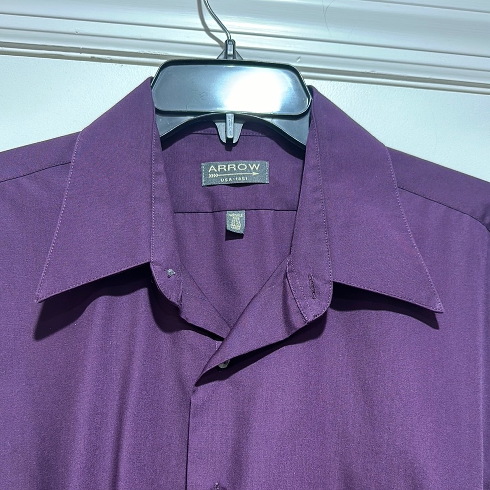 Arrow Purple Dress Shirt Vibrant Formal Wear